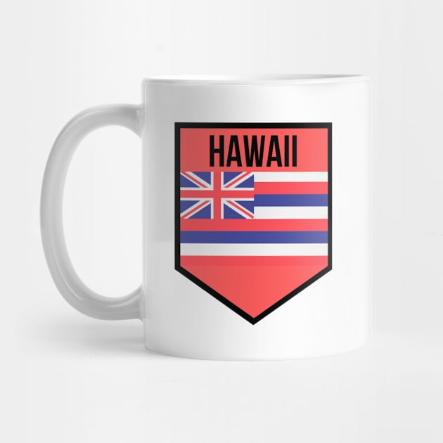 FLAG of HAWAII. Travel Gift for HAWAII lovers. Black by Just Simple and Awesome